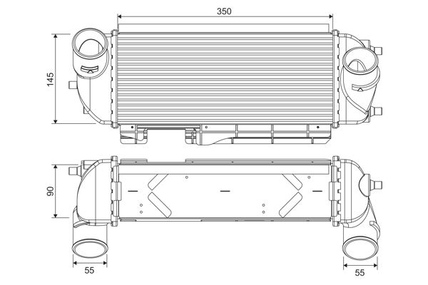 MGA-80057 Turbo Radyatoru Intercooler Hyundai Ix35 2.0 Crdi Kia Sportage 2.0 Crdi 2010-