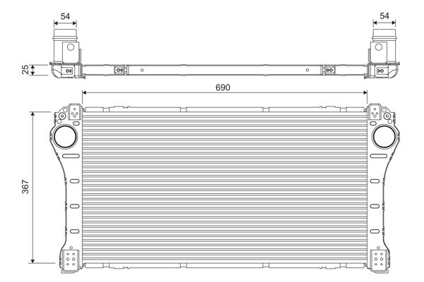 DENSO DIT50002 Intercooler. Charger Toyota Auris E15 06-12