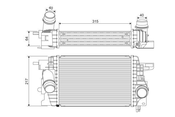 42-3227 Turbo Radyatoru (Intercooler) Opel Meriva B Mpv 1.4 120 Hp 2010-2017