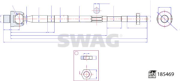 SWAG 33110110 Rot Mili Febi 185469