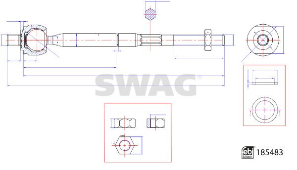 SWAG 33110111 Rot Mili Febi 185483