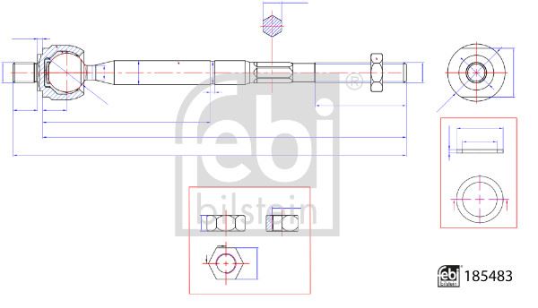 FEBI 185483 Rot Mili Mazda