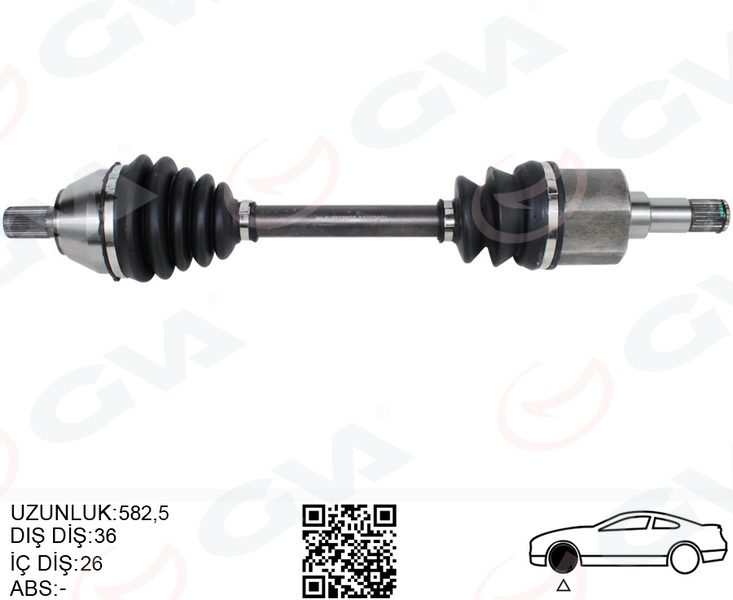 GVA 4435005 Ön Aks Komple Sol Ford Focus Ii 04>11 2.0 Tdci C-Max 04>11 2.0 Tdci Volvo S40 Ii 04>12 1.6d-2.0 D C30 04>12 1.6d-2.0 D V50 04>12 1.6d-2.0 D -1.8-2.0 C70 Ii 08>12 2.0 D