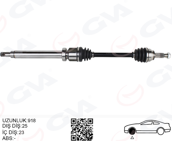 GVA 4437020 Ön Aks Komple Sag Fiesta V 1.4 Tdci 02>08 Fuison 1.4 Tdci Fiesta Vii 08>12 1.25-1.4tdci- 1.5 Tdci-1.6 Tdci B-Max 14> 1.4ti