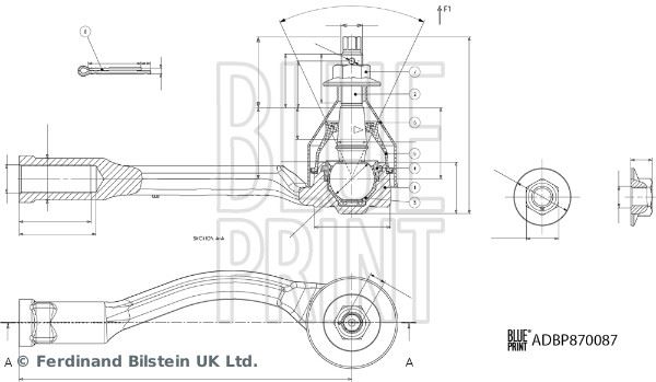 BLUEPRINT ADBP870086 Rot Başihyundai Hyundai Nexo Santa Fe Iv Santa Fe Iv 4x4 Santa Fe Iv Htrac Santa Fe Iv Van Santa Fe Iv Van 4x4