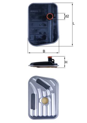 MAHLE HX273 Şanziman Yaği Filtresi Ford Mondeo-Smax-Kuga-Cmax-Focus 07> 6dct450-Mps6 Şanziman Otomatiği 6 Vites