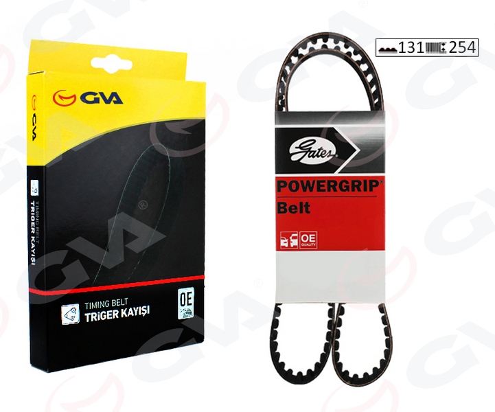 GVA 58131254 Triger Kayişi 131x254 Ford Escort-Fiesta-Mondeo 1.6-1.8 16v 93-00
