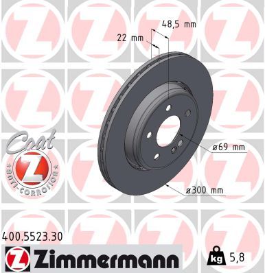 FRD-DDF2832VC-1 Fren Diski Arka Mercedes  W205 213 238  Kaplamali