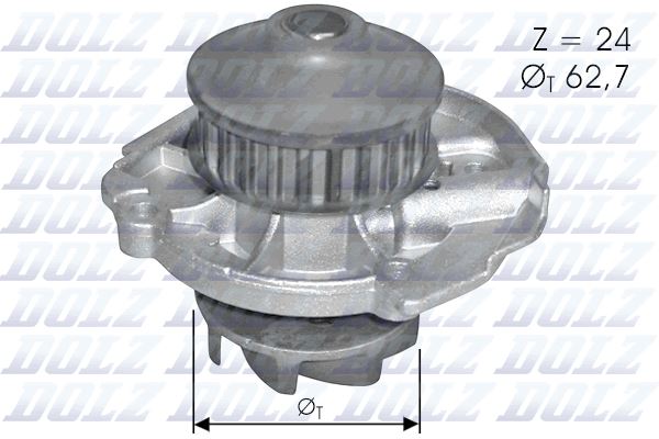 DOLZ S261 Su Pompasi Fiat Albea 03>07 Doblo 01>10 Palio 96>05 Panda 03> Punto 99>09 Siena 97>02 Lancia Y Ypsilon 96>6 1.1 1.2 1.4 16v