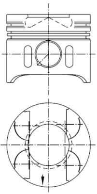 KOLBEN 41014610 Piston Segman 0.25 Sprinter Om 611.987 Euro 3 1