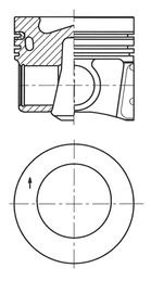 KOLBEN 41271600 Segman Std Passat B8 3g2. Cb2 -1.6 Tdi-Dcza 1