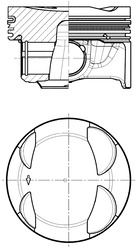 KOLBEN 41671600 Segman Std Seat-Leon St 5f8 -1.5 Tsi-Daca Euro 6 1