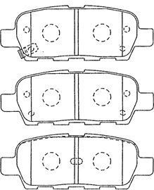VALEO 9005044 Arka Fren Balata Nissan Qashqai 1.5l 1.6l 2.0l K9k M9r Hr16de Mr20de J10 06-13 / X-Trail 2.0l Qr20de T30 01-07 2.5l Qr25de T30 01-> 2.2l Yd22ddti T30 01-> / Murano 3.5l Z51 4x4 Dci 08-> / Infiniti Fx