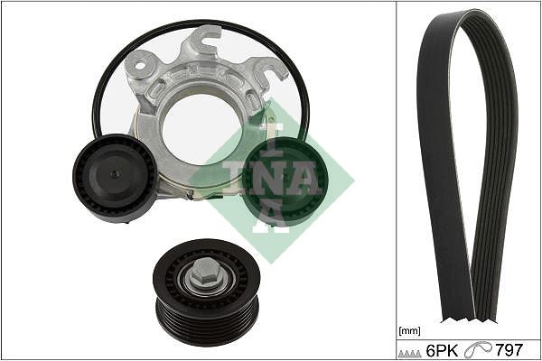 INA 529055210 Alternatör Gergi Kiti Opel Grandland Peugeot P308-P508-P3008 Citroen C5 Aircross-Ds4-Ds7-Ds9 19> 1.6 Hybrid