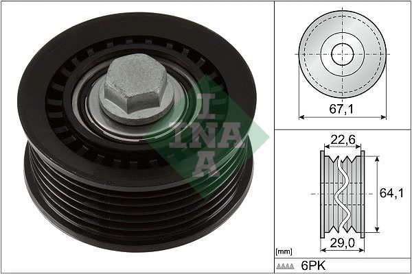 INA 532107610 Avara Gergi Rulmani Opel Grandland-Peugeot P208-P308-P508-P3008-P5008 Citroen C4-C5 Aircross-Ds5-Ds7 1.6 Thp
