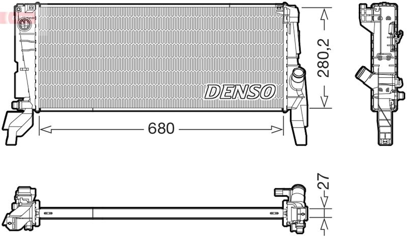 DENSO DRM05074 Thermal Radiator