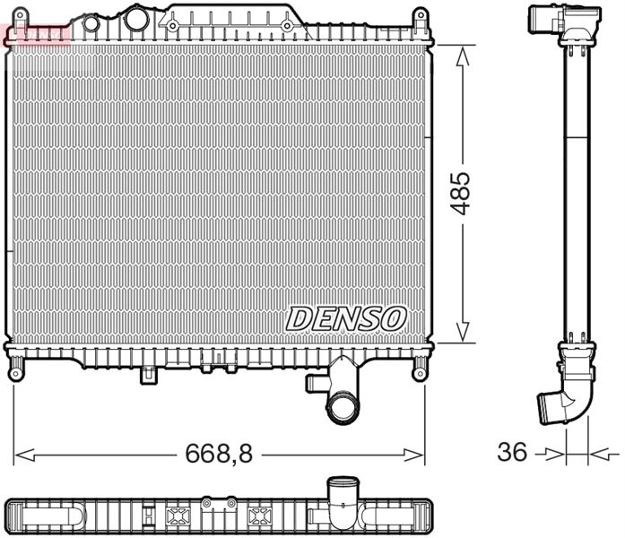 DENSO DRM14003 Thermal Radiator