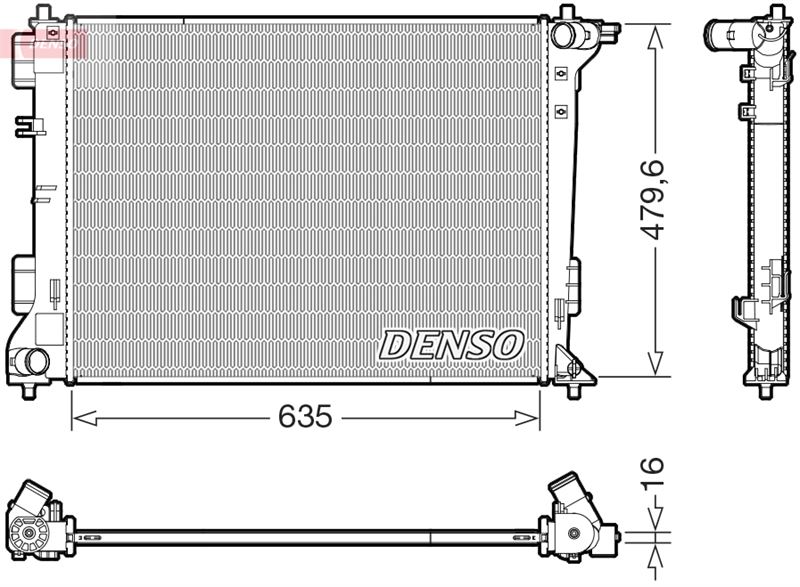 DENSO DRM41028 Thermal Radiator