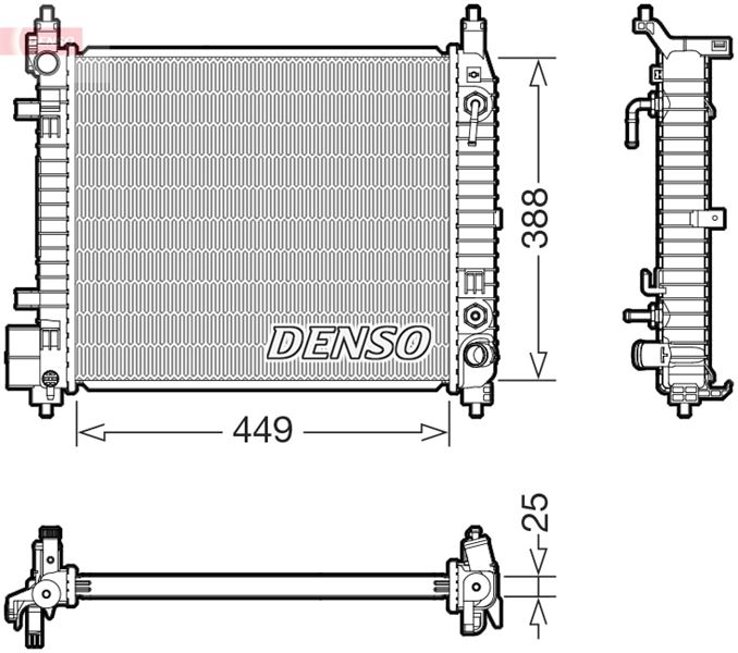 DENSO DRM46104 Thermal Radiator