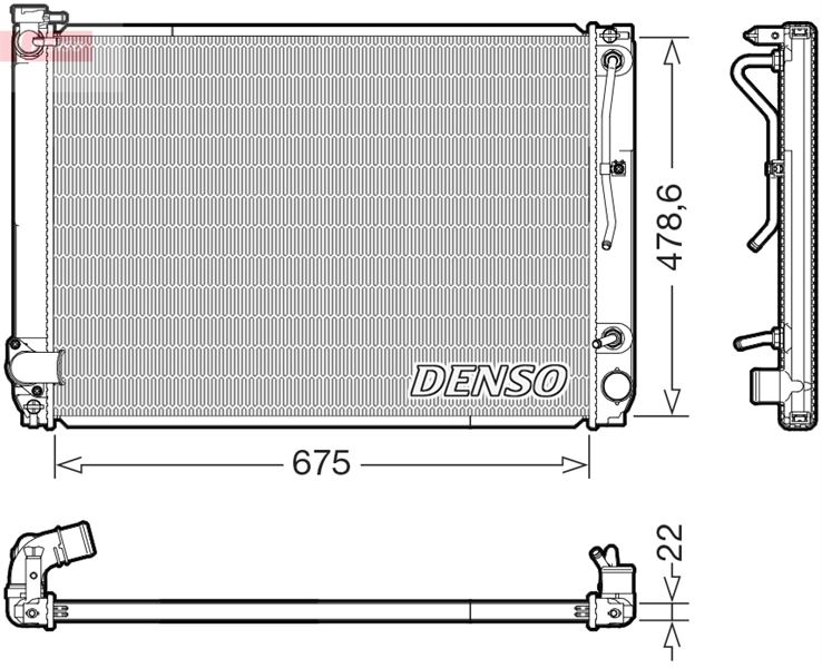 DENSO DRM51016 Thermal Radiator