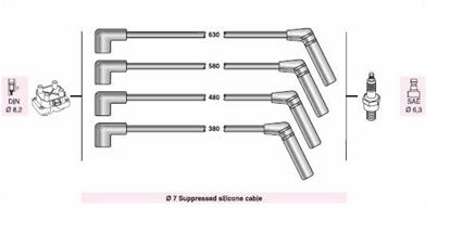 HELLUX HBK.3700 Buji Kablo Takimi Mitsubishi Colt Iv 1.3 Gli 12v-Lancer V 1.3. 1.5