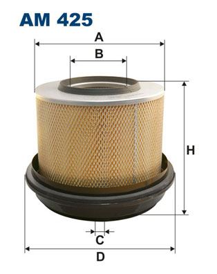 FILTRON AM425 Hava Filtresi Evobus Mercedes-Benz.Setra O305.O307.Mercedes-Benzmk 650.034-654.555 87-96.Ng 380.002- 395.452.615.026-648.473 73-94