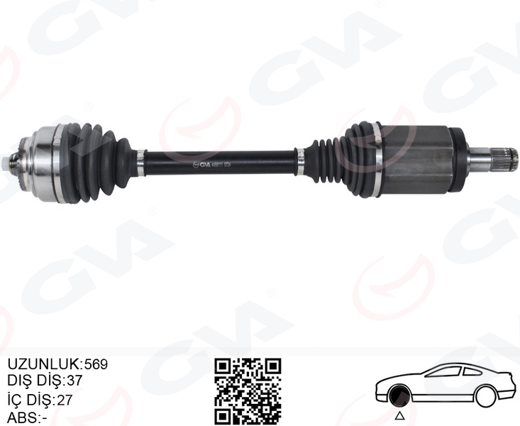 BM-8048 Komple Aks Sol On Uzunluk 572mm Bmw 5 Serisi Gran Turismo (F07) 530d - 535d A-T 2010-2017 / 7 Serisi (F01) 730d - 740 D - 750 I A-T 2009