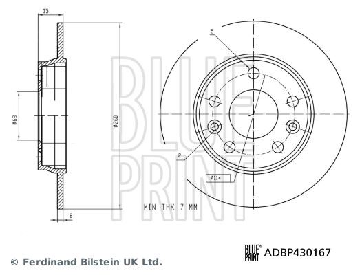 BLUEPRINT ADBP430167 Fren Diski Zoe