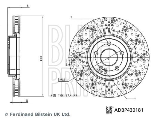 BLUEPRINT ADBP430181 Fren Diski
