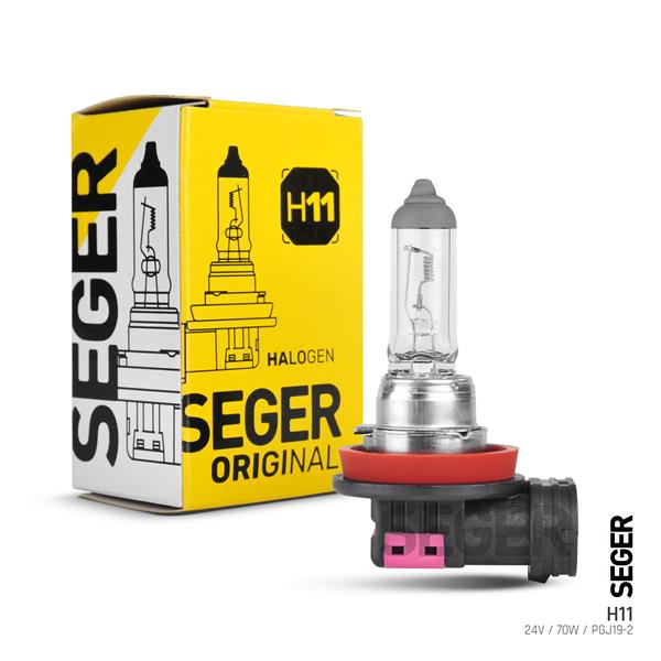 SEGER 207355 Ampul H11 24v 70w Pgj19-2 Standart Yenileme 3.500k Standart Işik