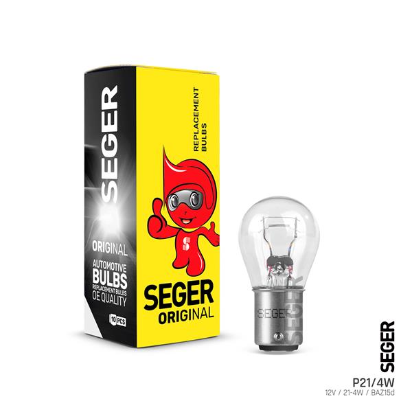 SEGER 208659 Ampul P21/4w 12v 21/4w 1016 Baz15d Standart Yenileme
