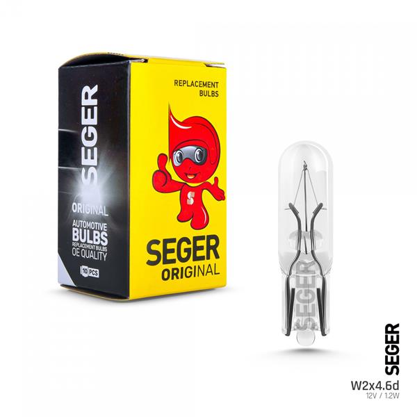SEGER 209311 Ampul W1.2w 12v 1.2w W2x4.6d T5 K. Dipsiz Standart Yenileme