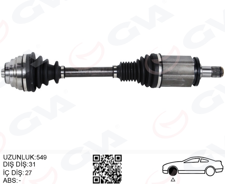 MGA-73269 Aks Komple ( Bmw F30-F20-F22-F30-F32-F36 Xd-İx / On Sol )