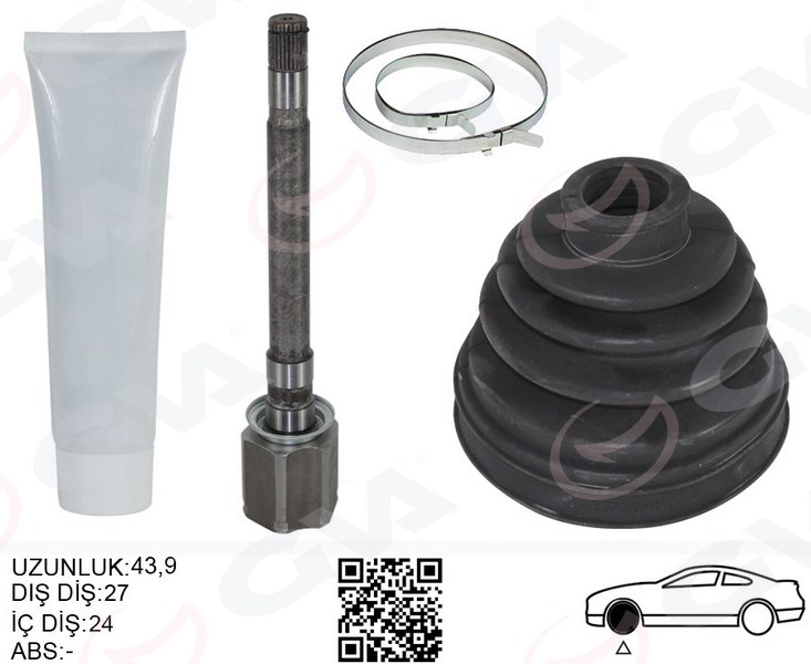 GVA 4499218 Aks Mili On Sag 455.00mm Land Rover Discovery Iii-Iv L319 Range Rover Sport I L320
