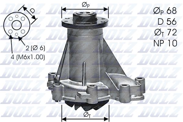 DOLZ M276 Devirdaim Pompasi Mercedes Om601>Om606 W124 S124 W202 S202 W210 S210 W140 W463