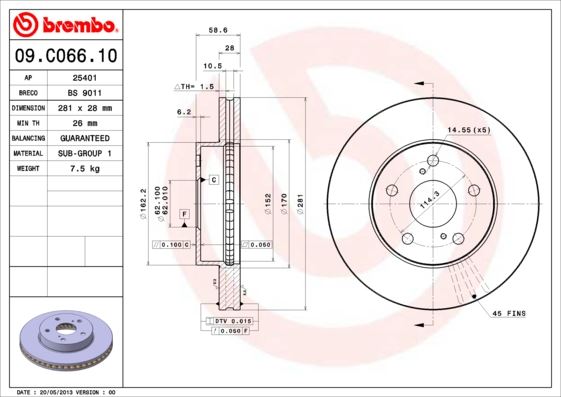 OPTIMAL BS-0490C Fren Diski