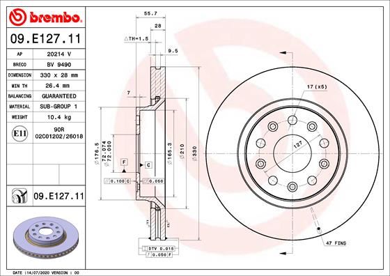 BRE-09.E127.11 Fren Diski On Uv Coated Jeep