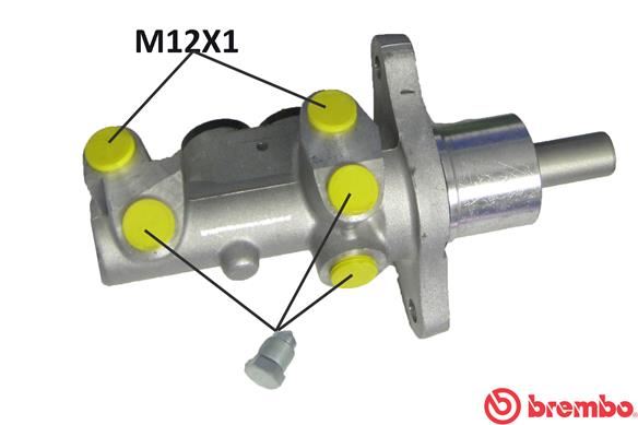 BREMBO M06027 Ana Fren Silindiri Bmw 3 E46 12/97-05/05-Bmw 3 Compact E46 03/01-02/05-Bmw 3 Convertible E46 0