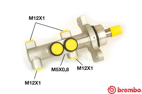 BREMBO M61028 Ana Fren Silindiri Citro N C2 Jm 07/03-09/17-Citro N C2 Enterprise Jg 11/03-12/09-Citro N C3 I