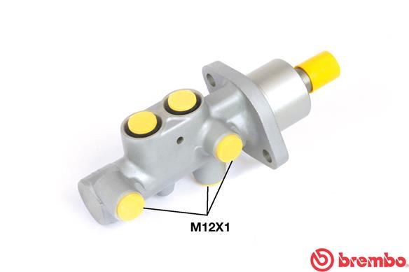 BREMBO M61075 Ana Fren Silindiri Peugeot 206 Cc 2d 09/00-12/08-Peugeot 206 Hatchback 2a/C 08/98-12/12-Peugeot