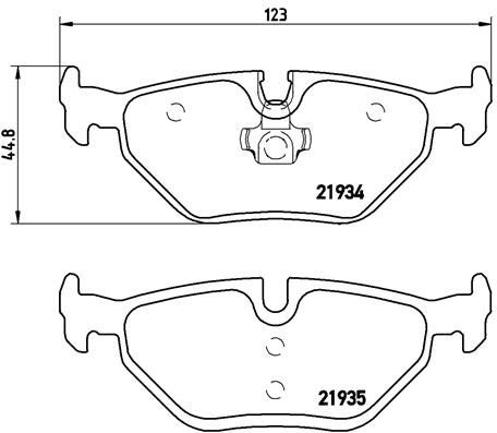 BREMBO P06025 Fren Balatasi Arka Bmw E30 E36 E46 E85 E86