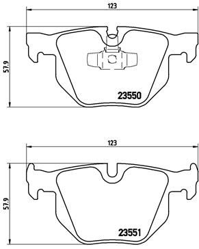 BREMBO P06039 Fren Balatasi Arka Bmw E90 E91 E92 E93 E84