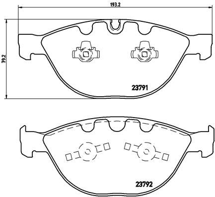 BREMBO P06047 Fren Balatasi On Bmw E60 E61 E63 E64 E65 E66
