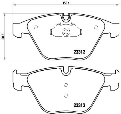 BREMBO P06054 Fren Balatasi On Bmw E60 E61 E63 E64 E65 E66