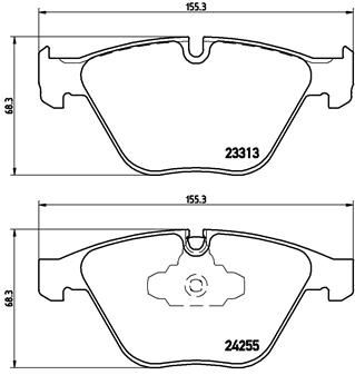 BREMBO P06055 Fren Balatasi On Bmw E90 E91 E92 E93 E84