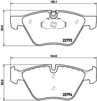 BREMBO P06057 Fren Balatasi On Bmw E60 E61 E90 E91 E92 E93 E84 E89