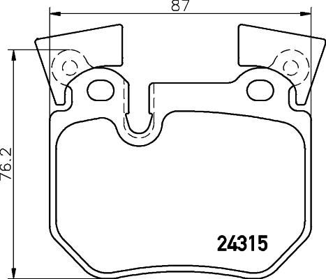 BREMBO P06059 Fren Balatasi Arka Bmw E81 E82 E87 E88 E90 E91 E92 E93