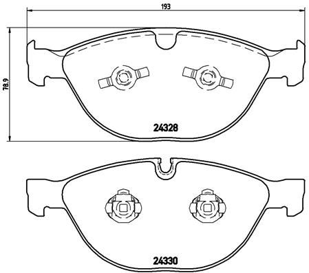 BREMBO P06066 Fren Balatasi On Low-Met Bmw