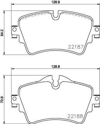 BREMBO P06092 Fren Balatasi On Bmw F45 F46 F48 F39 . Mini F54 F55 F56 F57 F60