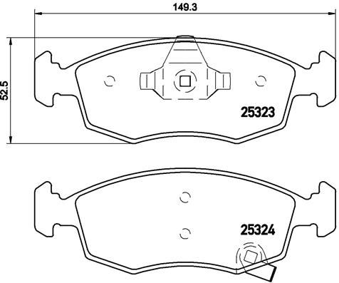 BREMBO P11031 Fren Balatasi On Low-Met Fiat